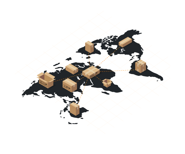 A growing network of shipping locations