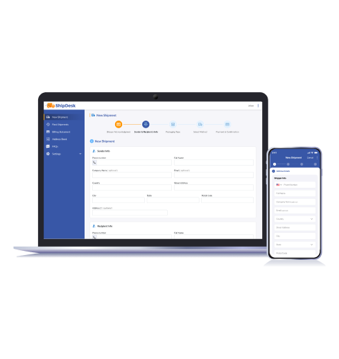 Create a free ShipDesk account